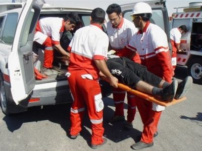 امداد رسانی به فرد گرفتار شده در مشگین شهر