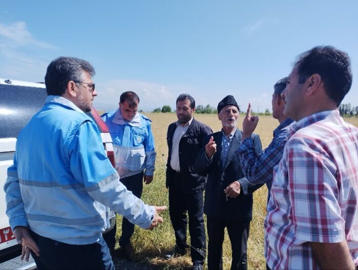 سیل و تگرگ به ۱۶ روستای مشگین شهر خسارت زد